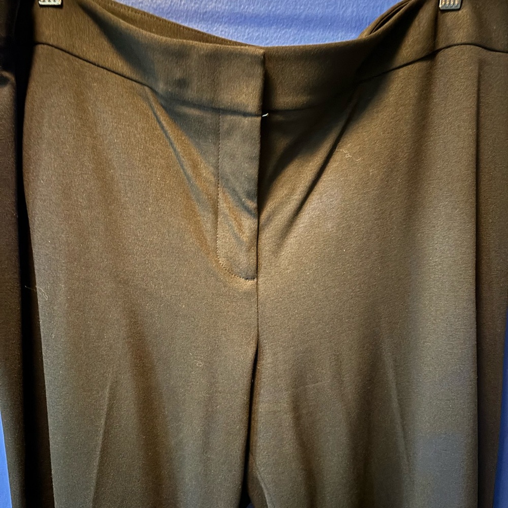 Talbots Italian Knit Suit Jacket & Pants Set Size 16 Black NWOT - Picture 6 of 13